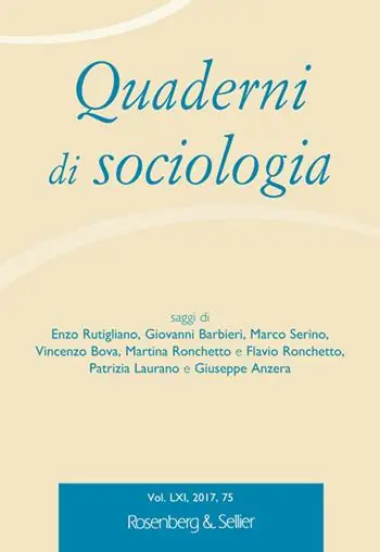 Ordina Subito Quaderni di sociologia (2017). Vol. 75