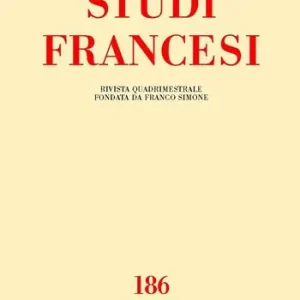 A Buon Prezzo Studi francesi (2018). Vol. 186