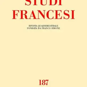 Studi francesi (2019). Vol. 187 Reso Gratuito