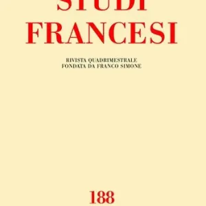 Studi francesi (2019). Vol. 188 Prezzo Basso