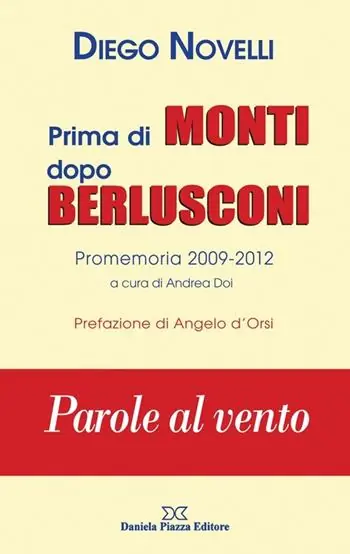 Prima di Monti dopo Berlusconi. Parole al vento Spedito Oggi