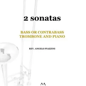Saldi 2 Sonatas. Bass or Contrabass, trombone and piano. Spartito