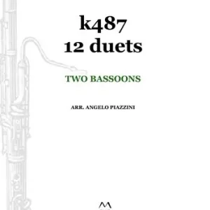 k487 12 duets. Two bassoons. Spartito Acquista Ora