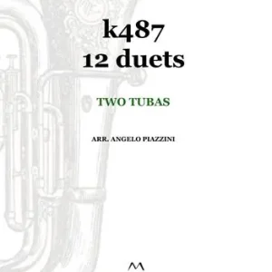 Ordina Subito k487 12 duets two tubas. Spartito