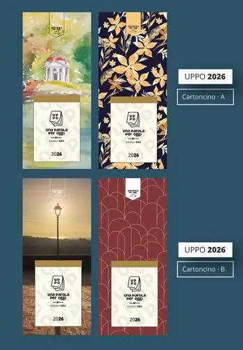 Sconto Uppo 2026. Una parola per oggi. Calendario da appendere