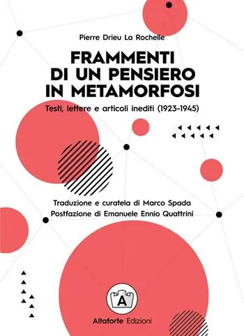 Novità Frammenti di un pensiero in metamorfosi. Testi, lettere e articoli inediti (1923-1945)