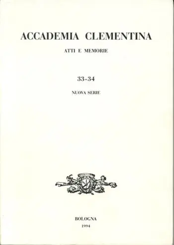 Accademia Clementina. Atti e memorie. Nuova serie (33-34) Vendita Finale