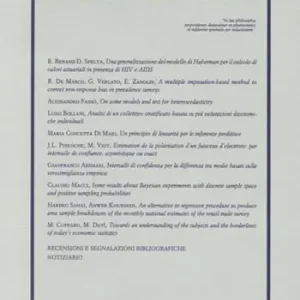 Novità Statistica (1995). Vol. 1