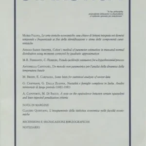 Statistica (1996). Vol. 2 Sconto