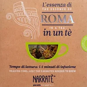 Saldi L‘essenza di Roma in un tè. Tempo di lettura i 5 minuti di infusione-The essence of Rome in a tea. Reading time just the 5 minutes needed to brew. Ediz. bilingue. Con tea bag