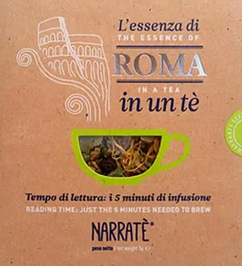 Saldi L‘essenza di Roma in un tè. Tempo di lettura i 5 minuti di infusione-The essence of Rome in a tea. Reading time just the 5 minutes needed to brew. Ediz. bilingue. Con tea bag