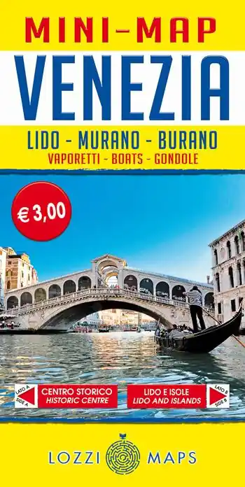 Venezia mini map. Guida e mappa tascabile della città Compra Oggi Stesso
