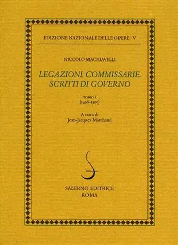 Ultimissimo Modello Legazioni. Commissarie. Scritti di governo. Vol. 1 1498-1500.