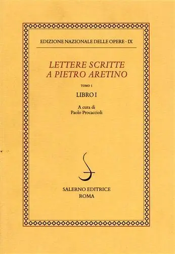 Promozione Lettere scritte a Pietro Aretino. Vol. 1 Libro 1º.