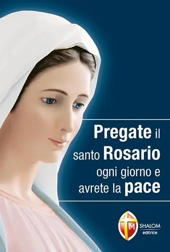 Pregate il santo rosario ogni giorno e avrete la pace Ultime Pezzi