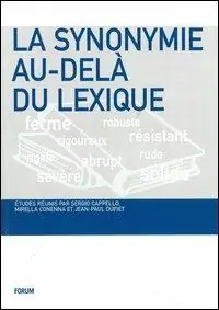 Reso Gratuito La synonymie au-delà du lexique