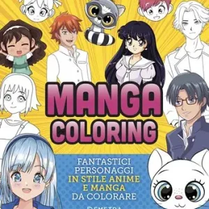 Economico Manga coloring. Fantastici personaggi in stile anime e manga da colorare