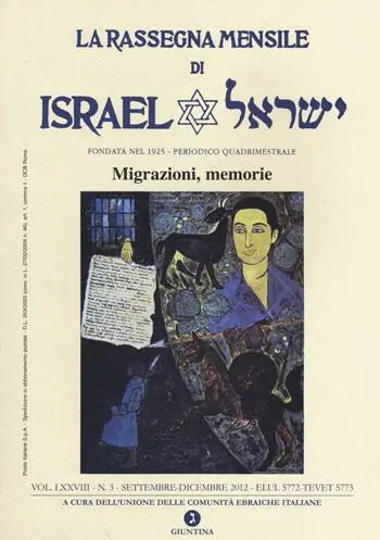 La rassegna mensile di Israel (2012) Settembre-dicembre 2012. Vol. 3 Super Prezzo
