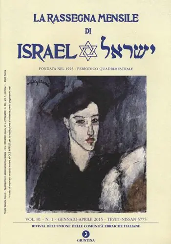 La rassegna mensile di Israel (2015). Vol. 81 Gennaio-aprile 2015 Novità