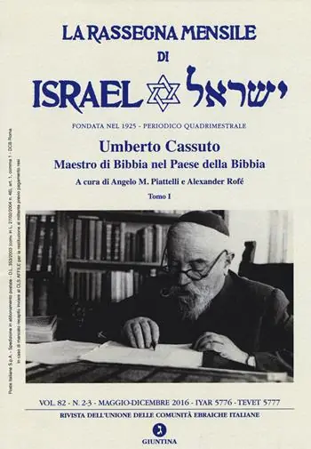 La rassegna mensile di Israel (2016). Vol. 82 Maggio-Dicembre 2016 Affare
