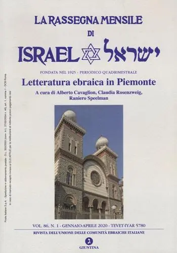 La rassegna mensile di Israel. Vol. 86/1 Acquista Ora