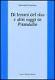 Di lemmi del riso e altri saggi su Pirandello Compra Online