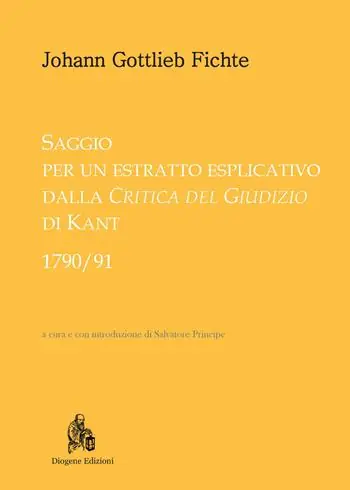Esclusivo Saggio per un estratto esplicativo dalla «Critica del giudizio» di Kant (1790-91)