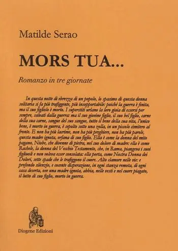Subito Disponibile Mors tua... Romanzo in tre giornate. Nuova ediz.