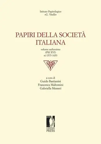 Direttamente Dal Produttore Papiri della società italiana. Vol. 16