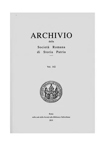 Nuovo Arrivo Archivio della Società romana di storia patria. Vol. 142