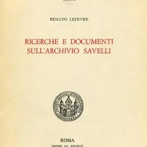 Ricerche e documenti sull‘Archivio Savelli Promozione