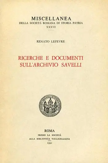Ricerche e documenti sull‘Archivio Savelli Promozione