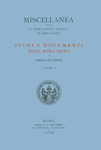 Novità Studi e documenti sulla Roma sacra. Vol. 1