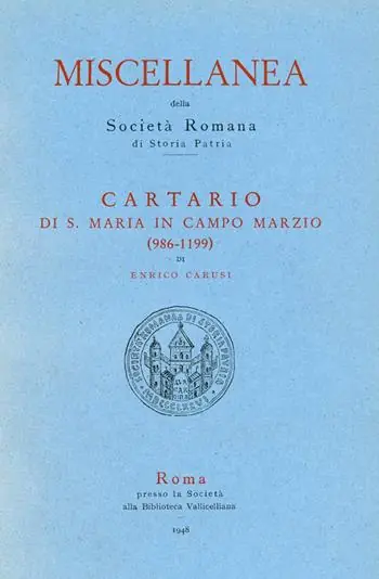 Compra Online Cartario di S. Maria in Campo Marzio (986-1199)