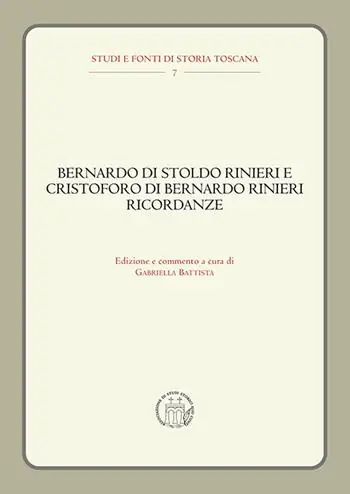 Bernardo di Stoldo Rinieri e Cristoforo di Bernardo Rinieri. Ricordanze Popolare