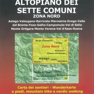 Offerta Limitata Altopiano dei Sette Comuni. Zona nord. 1 30.000 1cm=300m. Carta dei sentieri a piedi, mountain bike e nordic walking