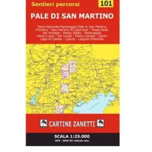 Pale di San Martino 1 25.00 reticolo GPS Esclusivo