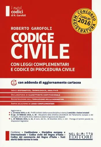 Codice civile con leggi complementari e codice di procedura civile. Concorso magistratura. Con aggiornamento online Nuova Collezione