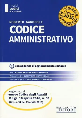 Affare Codice amministrativo. Concorso magistratura. Con aggiornamento online