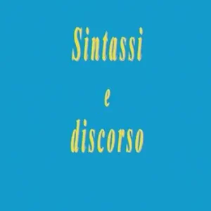 Sintassi e discorso Reso Gratuito